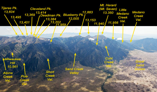 North od Great Sand Dunes view