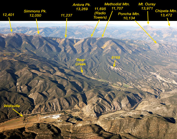 From Simmons Peak to Poncha Mountain