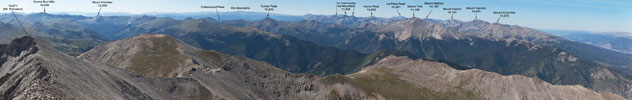 north-west view from Mt. Princeton